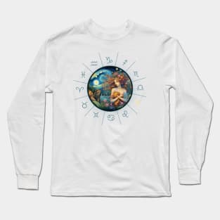 ZODIAC Virgo - Astrological VIRGO - VIRGO - ZODIAC sign - Van Gogh style - 6 Long Sleeve T-Shirt